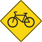 Panneau passage cycliste